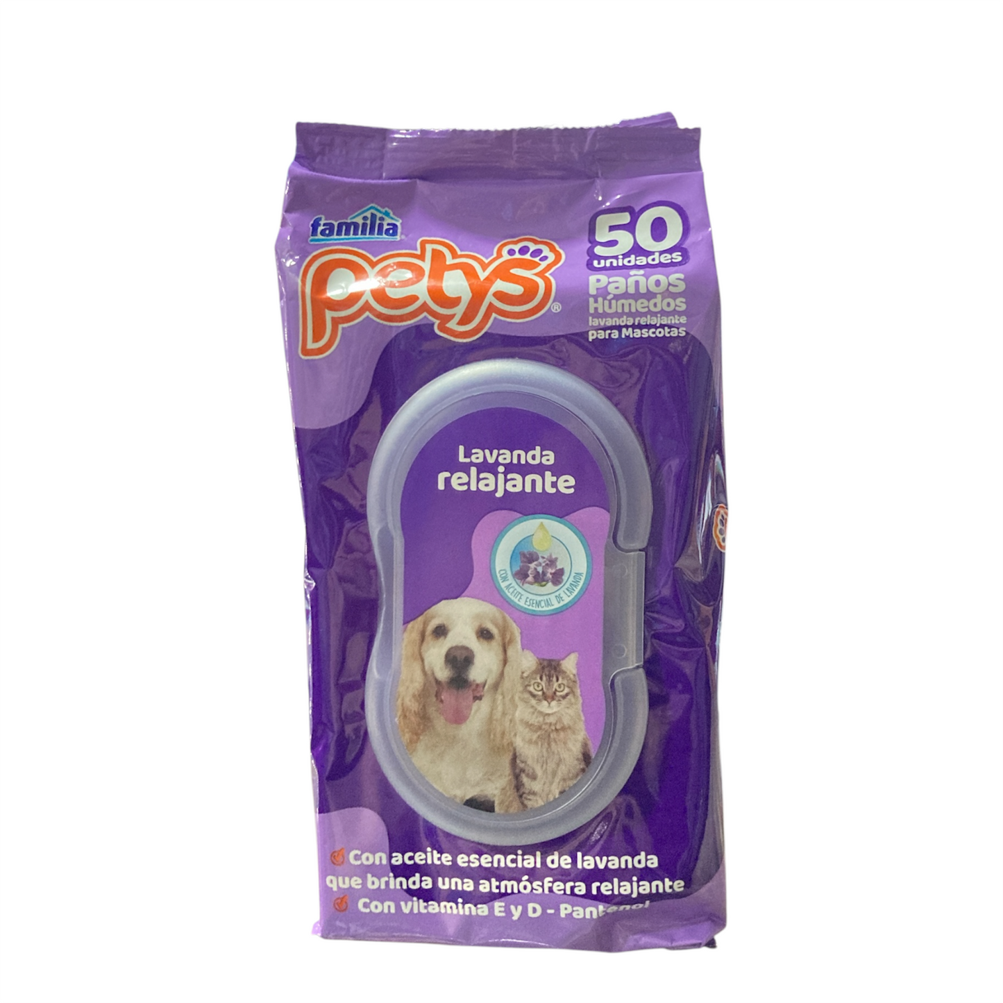 Pañitos Húmedos Petys Lavanda x 50