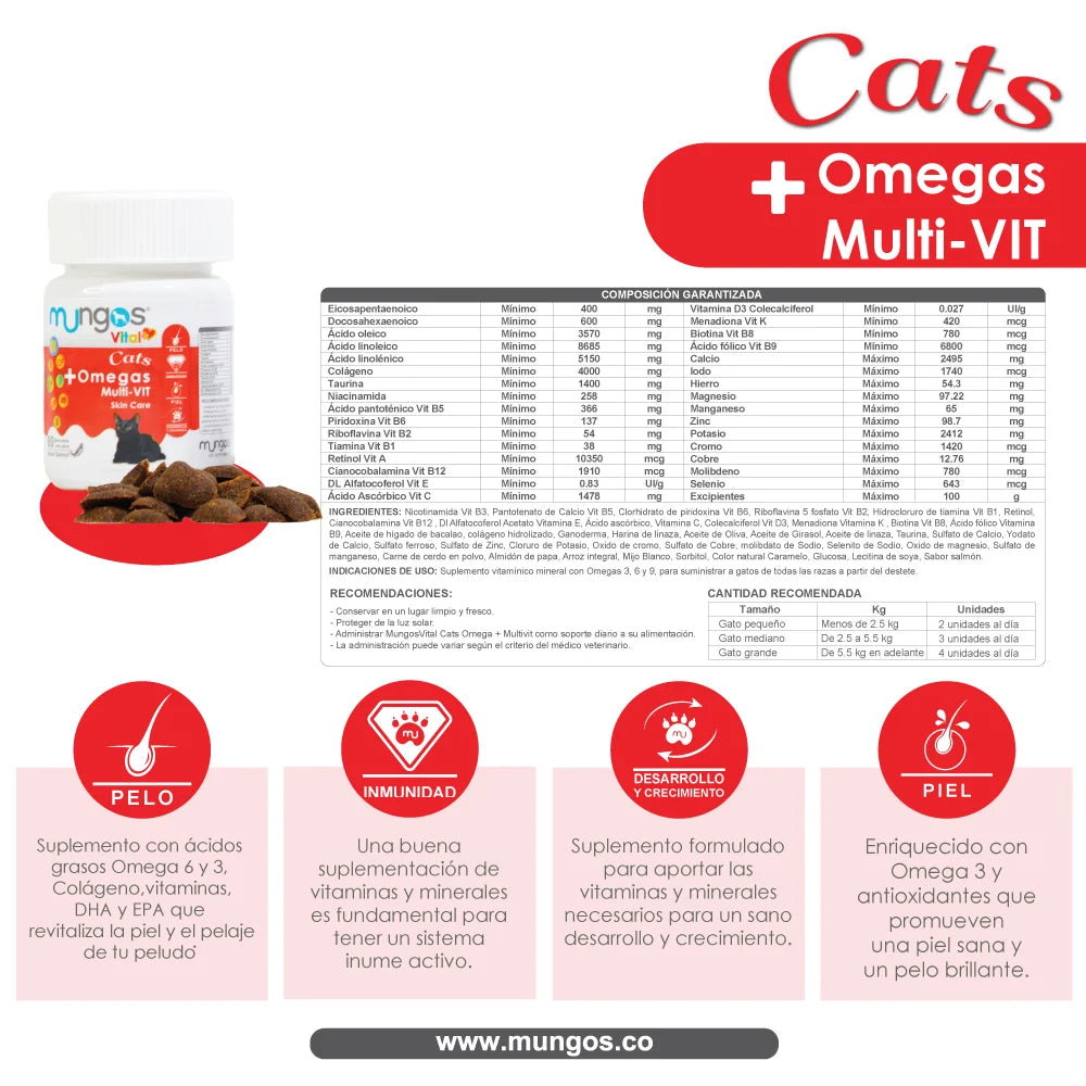 Vitaminas y Minerales para Perros – Mungos vital Multi-vit x 45 unidades blandas