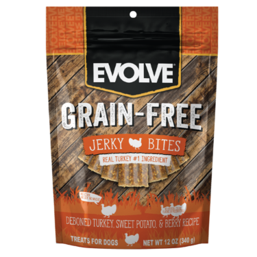Evolve grain free Jerky Bites