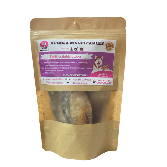 Snacks Deshidratados Afrika Masticables Sardinas 90g