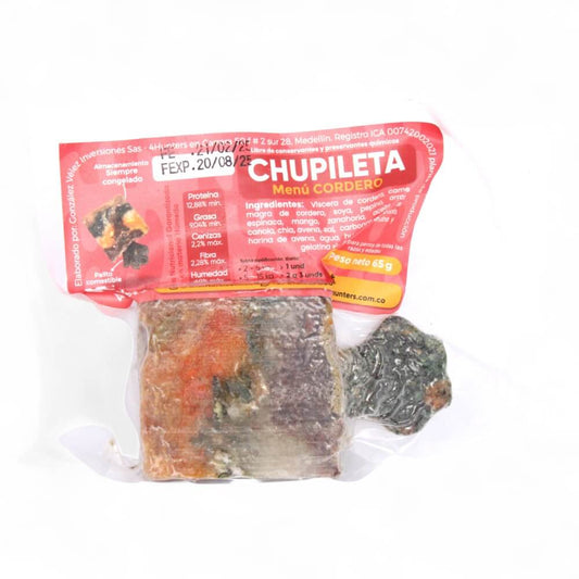 Paleta para perros Cordero con Chía / Chupileta