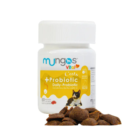 Probióticos para Gatos – Salud intestinal – Mungos vital Probiotic x 80 unidades blandas