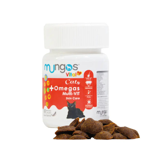 Omegas 3-6-9 para Gatos – Mungos Omega Multivit x 80 unidades Con colágeno