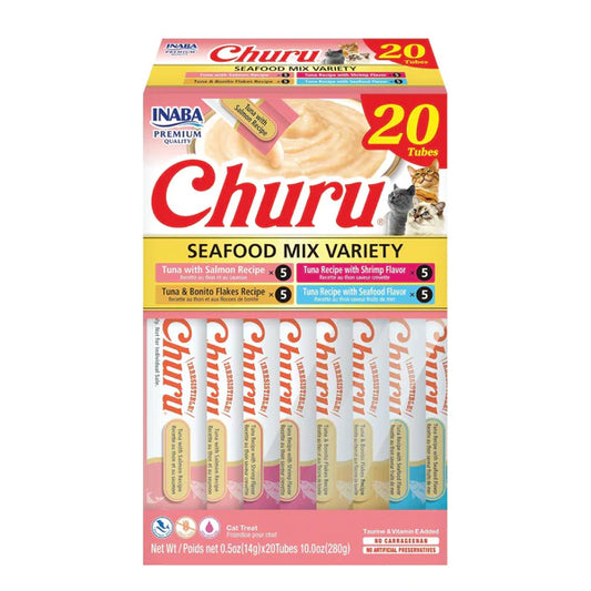 Churu cremoso para gatos x 20 uds - Variedades comida de mar